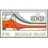 1 عدد  تمبر پنجاهمین سالگرد تاسیس اتحادیه راه آهن کشور  - بلژیک 1976