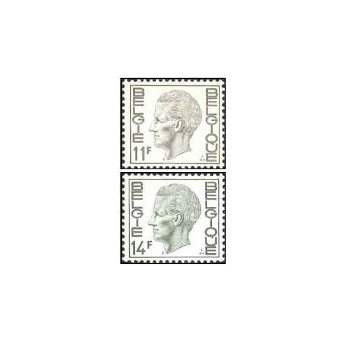 2 عدد  تمبر سری پستی  - بلژیک 1976