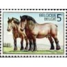 1 عدد  تمبر اسب ها - بلژیک 1976