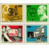 4 عدد تمبر پنجاهمین سالگرد پخش رادیو - برلین آلمان 1973 تمبر شیت