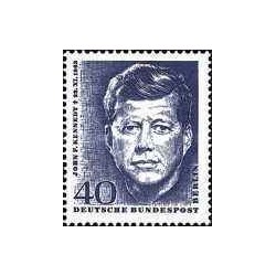 1 عدد تمبر در یادبود جان اف کندی - برلین آلمان 1964