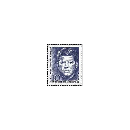 1 عدد تمبر در یادبود جان اف کندی - برلین آلمان 1964