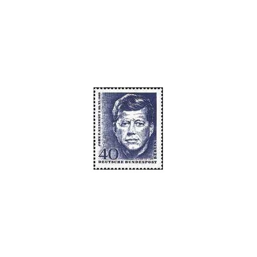 1 عدد تمبر در یادبود جان اف کندی - برلین آلمان 1964 1 عدد تمبر در یادبود جان اف کندی - برلین آلمان 1964