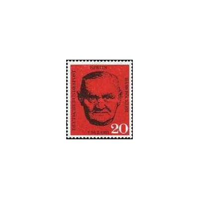 1 عدد تمبر رهبر اتحادیه کارگری هانس بوکلر - برلین آلمان 1961