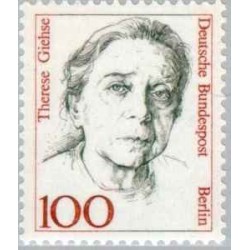 1 عدد تمبر سری پستی - زنان مشهور - 100 - برلین آلمان 1988
