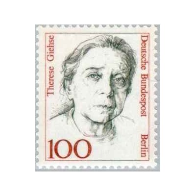 1 عدد تمبر سری پستی - زنان مشهور - 100 - برلین آلمان 1988