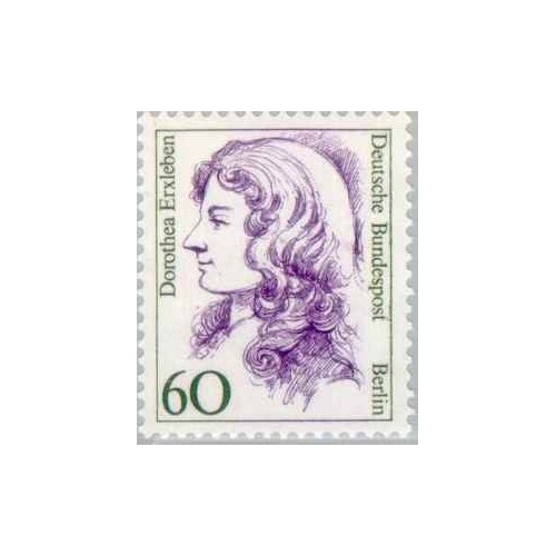 1 عدد تمبر سری پستی - زنان مشهور  - برلین آلمان 1988