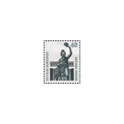 1 عدد تمبر سری پستی - جاهای دیدنی - 60pfg - جمهوری فدرال آلمان 1987
