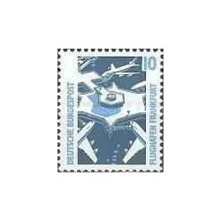 1 عدد تمبر سری پستی - جاهای دیدنی - 10pfg - جمهوری فدرال آلمان 1988