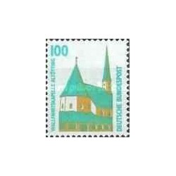 1 عدد تمبر سری پستی - جاهای دیدنی - 100pfg - جمهوری فدرال آلمان 1989