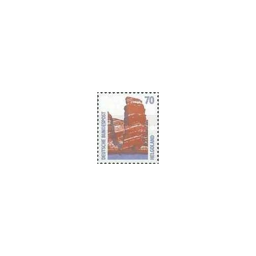 1 عدد تمبر سری پستی - جاهای دیدنی -هلگولند- جمهوری فدرال آلمان 1990