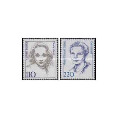2 عدد تمبر سری پستی - زنان مشهور - جمهوری فدرال آلمان 1997