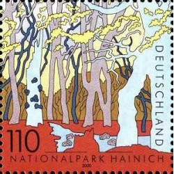 1 عدد تمبر پارک ملی هاینیچ - جمهوری فدرال آلمان 2000 تمبر شیت