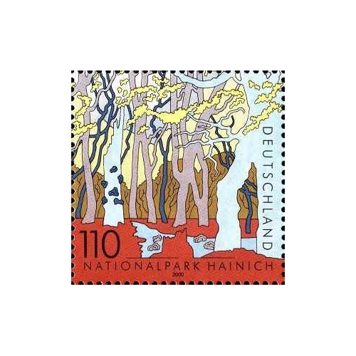 1 عدد تمبر پارک ملی هاینیچ - جمهوری فدرال آلمان 2000 تمبر شیت