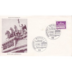 پاکت مهر روز تمبر سری پستی - 3 - برلین آلمان 1963