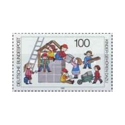 1 عدد تمبر کودکان - جمهوری فدرال آلمان 1989