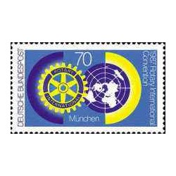 1 عدد تمبر کنگره بین المللی سالانه روتاری در مونیخ - جمهوری فدرال آلمان 1987