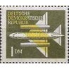 1 عدد  تمبر سری پستی - پست هوایی - 1DM - جمهوری دموکراتیک آلمان 1957