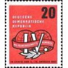 1 عدد  تمبر کنگره اتحادیه کارگری - جمهوری دموکراتیک آلمان 1957