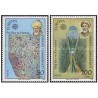 2 عدد  تمبر مشترک اروپا - Europa Cep -  اختراعات - پیری رئیس و الوغ بیگ  - ترکیه 1983 قیمت 12.5 دلار