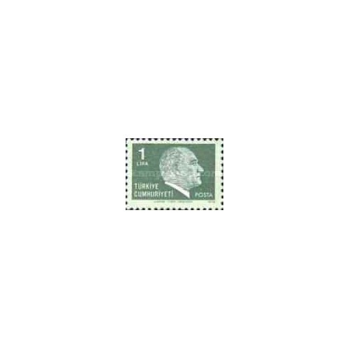 1 عدد  تمبر سری پستی آتاتورک - 1L - ترکیه 1979