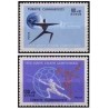 2 عدد  تمبر مسابقات جهانی شمشیربازی - ترکیه 1970