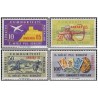 4 عدد  تمبر نمایشگاه ملی تمبر آنکارا 65 - ترکیه 1965