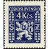 1 عدد  تمبر رسمی - نشان ملی - 4Kcs- چک اسلواک 1947 