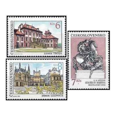 3 عدد  تمبر وطن زیبای من - چک اسلواک 1992 قیمت 11.4 دلار