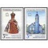2 عدد  تمبر پراگ و براتیسلاوا  - چک اسلواک 1991