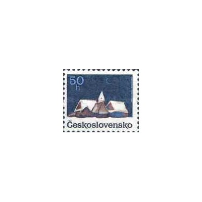 1 عدد  تمبر کریستمس - چک اسلواکی 1990