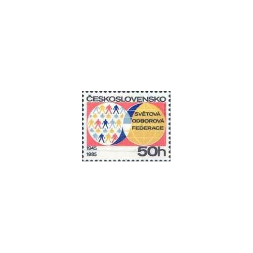 1 عدد تمبر چهلمین سالگرد فدراسیون جهانی اتحادیه های کارگری - چک اسلواکی 1985 1 عدد تمبر چهلمین سالگرد فدراسیون جهانی اتحادیه های کارگری - چک اسلواکی 1985