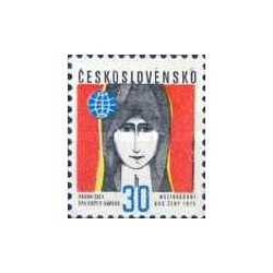 1 عدد تمبر سال جهانی زن -  چک اسلواکی 1975