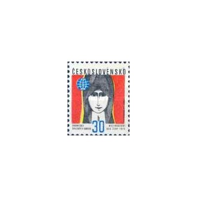 1 عدد تمبر سال جهانی زن -  چک اسلواکی 1975