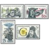 4 عدد  تمبر سالگردهای فرهنگی یونسکو - چک اسلواکی 1964