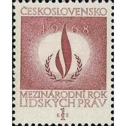 1 عدد  تمبر سال حقوق بشر - چک اسلواکی 1968