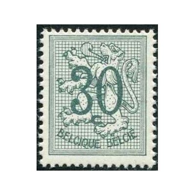 1 عدد تمبر سری پستی - مبالغ جدید - 30c -  بلژیک 1967