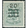 1 عدد تمبر سری پستی - سورشارژ - 20 سنت روی 30 سنت -  بلژیک 1960