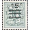 1 عدد تمبر سری پستی - سورشارژ - 15 سنت روی 30 سنت -  بلژیک 1960