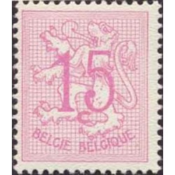 1 عدد تمبر سری پستی - مبالغ جدید - 15c -  بلژیک 1960