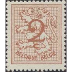 1 عدد تمبر سری پستی - مبالغ جدید - 2c -  بلژیک 1960