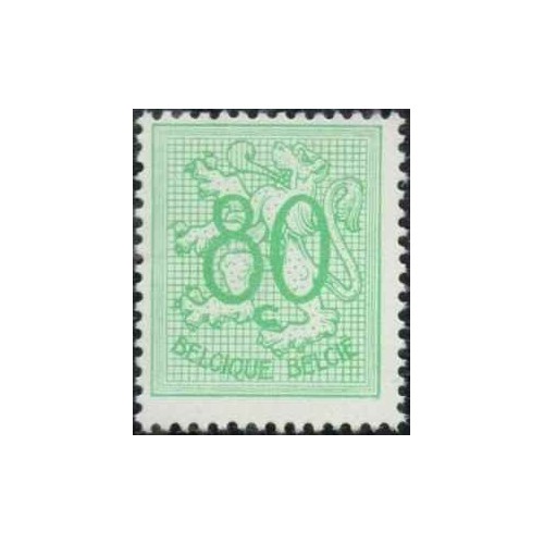 1 عدد تمبر سری پستی - مبالغ جدید - 80c -  بلژیک 1951