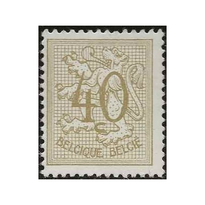 1 عدد تمبر سری پستی - مبالغ جدید - 40c -  بلژیک 1951