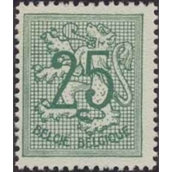 1 عدد تمبر سری پستی - مبالغ جدید - 25c -  بلژیک 1951