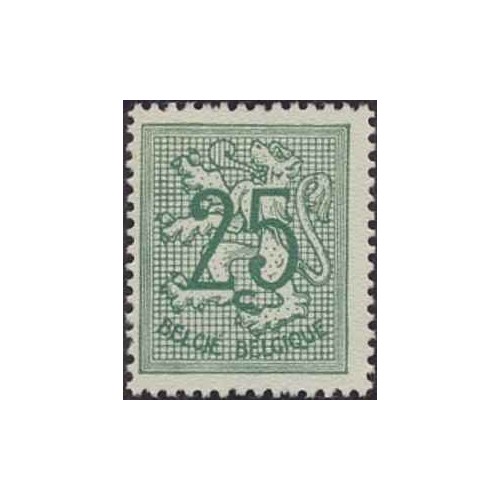 1 عدد تمبر سری پستی - مبالغ جدید - 25c -  بلژیک 1951