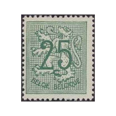 1 عدد تمبر سری پستی - مبالغ جدید - 25c -  بلژیک 1951