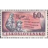 1 عدد  تمبر سی امین سالگرد اعتصاب معدنچیان، اکثر - چک اسلواکی 1962