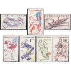 7 عدد تمبر رویدادهای ورزشی 1961 - چک اسلواکی 1961