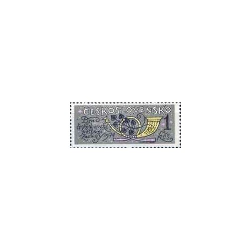 1 عدد تمبر روز تمبر - چک اسلواکی 1974
