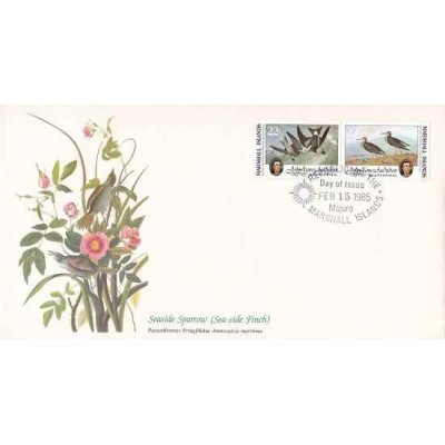 پاکت مهر روز دویستمین سالگرد جان جیمز اودوبون  1785-1985 - جزایر مارشال 1985